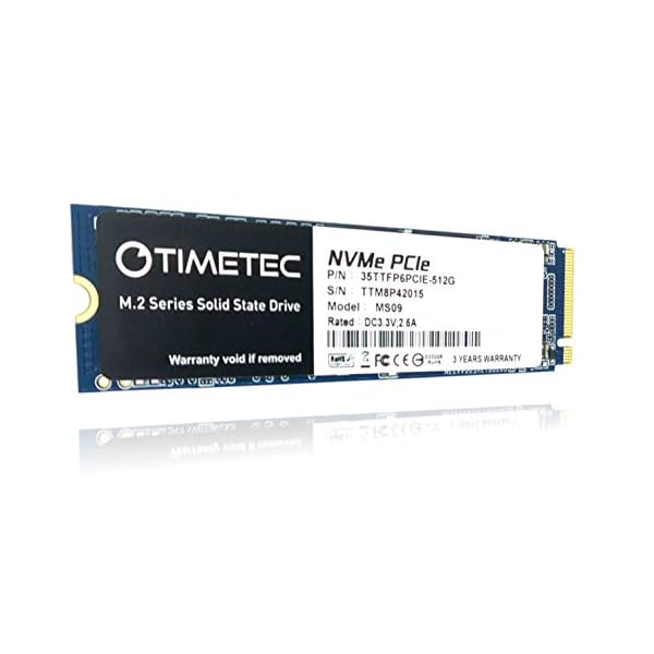 Timetec 512 GB SSD NVMe PCIe Gen3x4 M.2 2000/1600 MB/s - Image 3