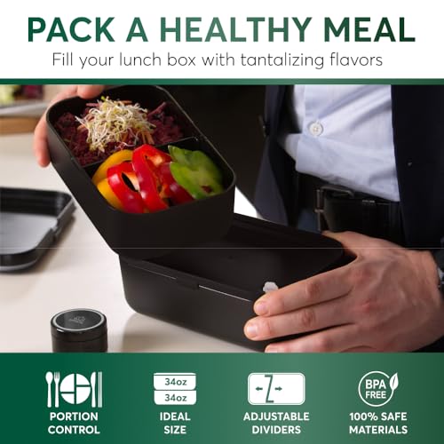 Image of Umami Bento Box Adult, Leakproof, All-in-1 Lunch Containers for Adults