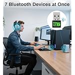 USB WiFi 6 Adapter for PC Desktop & Laptop, 900Mbps Dual Band 2.4/5GHz with Bluetooth 5.3, Nano Size Plug & Play, Windows 11/10 Driver-Free, Reconnect 7 Devices Simultaneously - Image 5