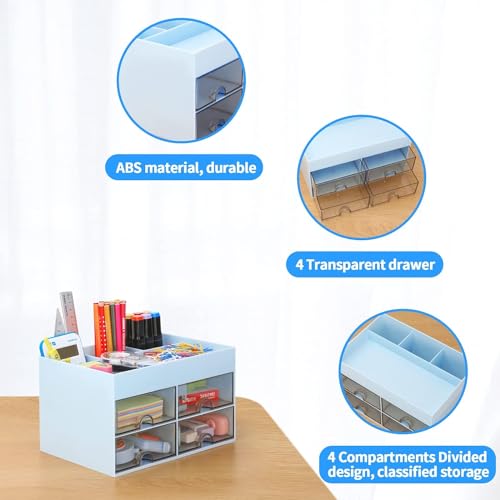 KAHEIGN Desk Organiser with 4 Drawers - Image 2