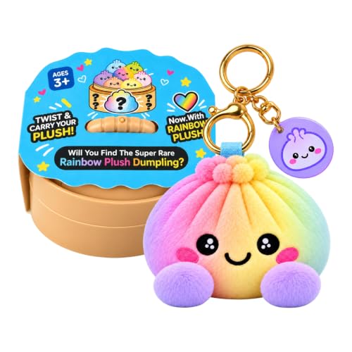 Dumpling Stress Relief Ball Fidget Sensory Cute Keychain Plush Key Chain - image 2