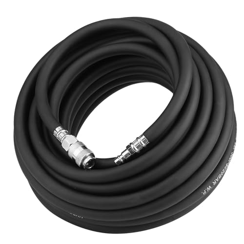 Manguera de aire Karlak de goma de 15m con kit de accesorios de 5 piezas para compresor neumático 7