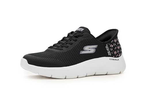 Chaussures à enfiler Skechers Go Walk Flex femme noir large taille 38