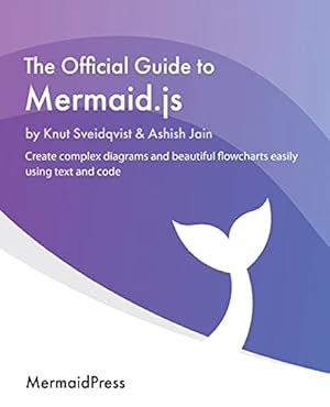 Book cover The Official Guide to Mermaid.js: Create complex diagrams and beautiful flowcharts easily using text and code