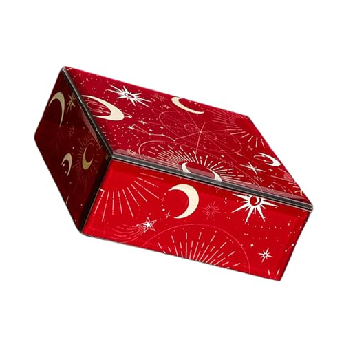 ohodhmnu Versatile Jewelry Storage Box Stylish Glass Jewelry Container Strorage Box for Rings and Necklaces Collection