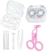 Myiosus Kontaktlinsenbehälter 2 Stück - Hilfsmittel Zum Tragen von Kontaktlinsen, Kontaktlinsen E...