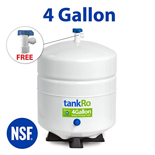 tankRo RO132-TNK RO Water Filtration System Expansion Tank with Ball Valve