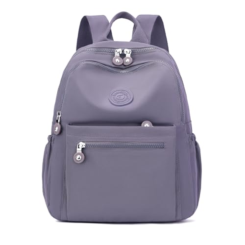 Image of Tanweibago Mini Nylon Women Backpacks,11L Small Ladies backpacks Casual Lightweight Women Shopping Travel Daypack (Grey)