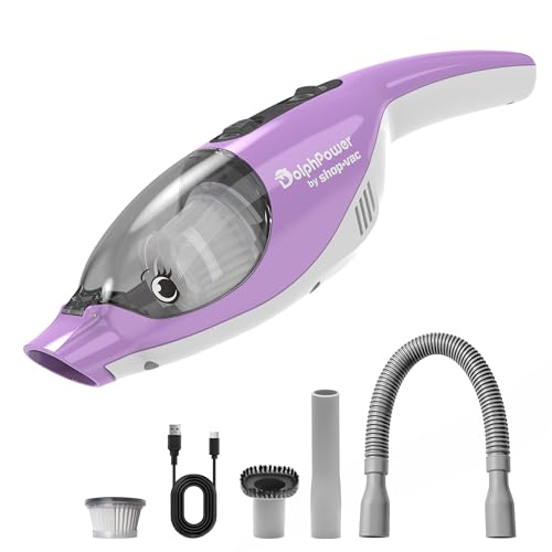 Image of Shop-Vac DolphPower Handheld Vacuum, 4500 Pa Cordless Mini Vacuum, Purple