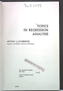 Hardcover Topics in Regression Analysis Book