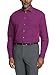 Price comparison product image Kenneth Cole Men's Dress Shirt Regular Fit Solid, Raspberry, 18"-18.5" Neck 36"-37" Sleeve