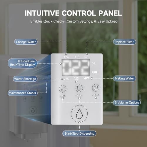 image for CO-Z Reverse Osmosis Water Filter Countertop, 5-Stage RO Water Filtrat