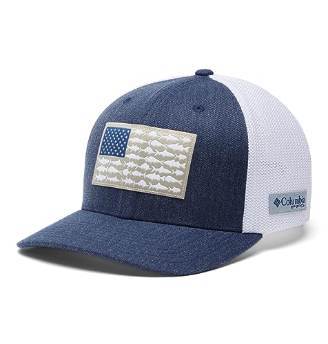 Image of Columbia Unisex Adult PFG Logo Mesh Ball Cap