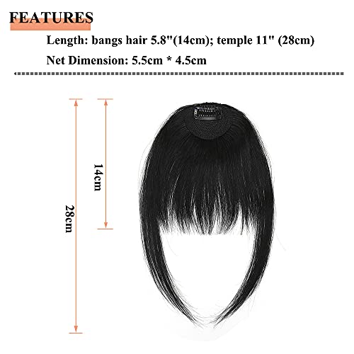 Elailite Frangia Clip Capelli Veri Extension