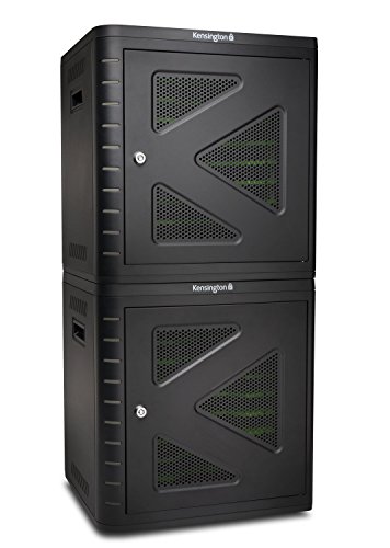 Image of Kensington - K67862AM Charge and Sync Cabinet for 7-Inch to 10-Inch Tablets, iPad Air, iPad 4 /3 /2 and Galaxy Tab 3 (K67862AM) Black