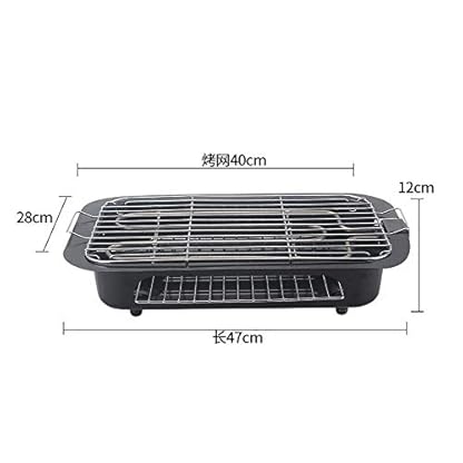 WANGLXFC Sicherheit Tragbarer Elektrischer Tischgrill, Rauchfreier Grill-innengrill, Einstellbare Thermostatische… – Bild 4