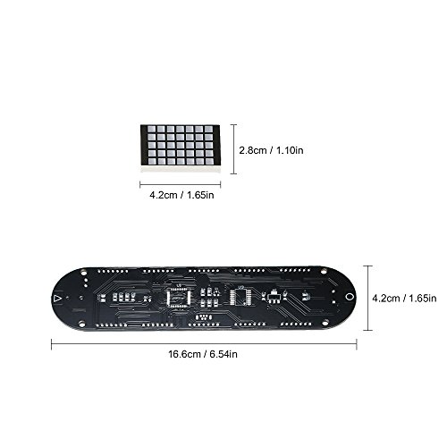 Relógio digital LED, kit de despertador LED digital faça você mesmo de alta precisão com caixa trans