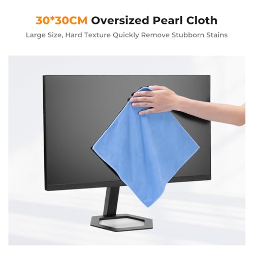 K&F CONCEPT Screen Cleaner 250ml, Microfibre Towels 30 * 30cm and Microfiber Cleaning Cloth 15 * 15cm, for LCD LED HDTV Computer TV iPad iPhone Tablet Smartphone Laptops | 8.8oz Screen Cleaning Kit – Image 5