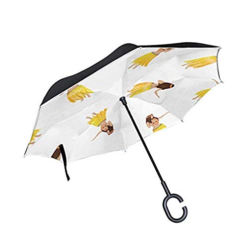 Porte-parapluie inversé de golf idéal pour garder votre entrée de maison au sec