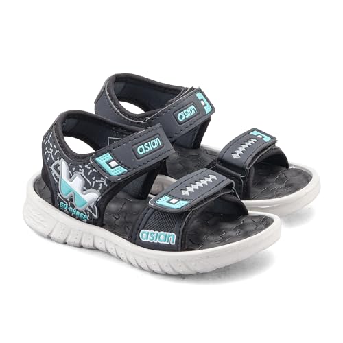 Image of ASIAN Virat Junior-11 Sports Sandals | Soft Cushion Comfort, Adjustable Velcro Fit, Lightweight & Durable | Outdoor Play Sandals for Boys & Girls