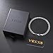 VEXXS Men's Bracelet Flut Cut, 18K Real Gold Plated Miami Cuban Link Bracelet for Men, Diamond Cut Durable No Color Fading Cuban Bracelet 6mm Men’s Gold Bracelet Street Wear Urban Fashion, 7-9 inches,