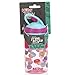 Nuby Thirsty Kids Flip-it Freestyle On the Go Water Bottle with Bite Resistant Hard Straw Cup and Easy Grip Band, Pink Donuts, 12 Ounce