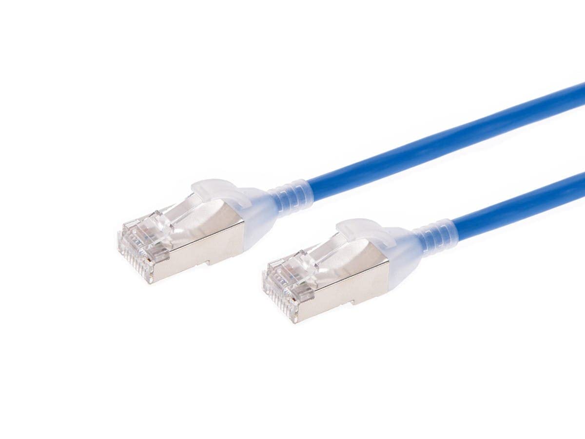 MONOPRICE SLIMRUN CAT6A ETHERNET PATCH CABLE - SNAGLESS_ DOUBLE SHIELDED_ COMPON
