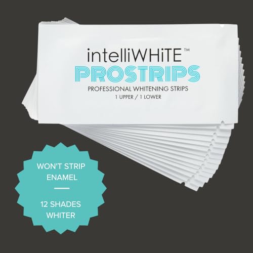 Prostrips - 12 tonos de dientes más blancos - 56 tiras suaves remineralizantes seguras para esmalte - 97% no tenía sensibilidad - Tamaño extra