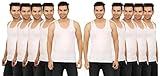 Compatible PRAKASAM Cotton Men's Combed Cotton Round Neck Sleeveless White Vest with Extended Length for Easy Tuck (Gold) Pack of 5