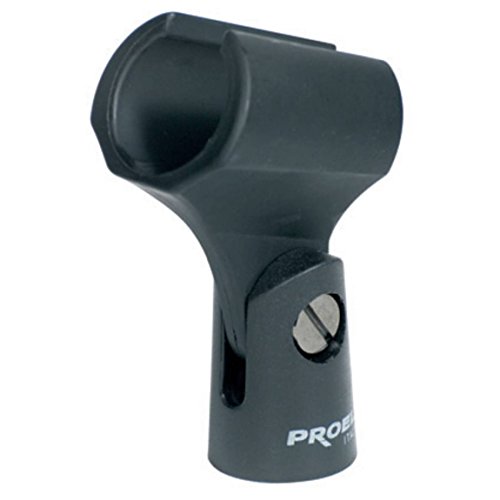 Proel APM20 - Soporte de ABS para micrófono con Enganche a Tornillo para Barra para micrófono, Negro Cover