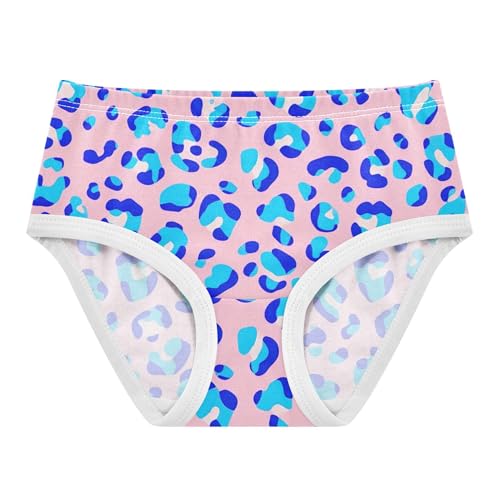Blue Leopard Spots Pink Toddler Girls Underwear 2t Cotton Panties Little Girl Durable Undies Kids Briefs