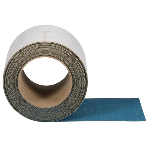 Image of 3M Hookit Blue Sheet Roll 37455, 80E, 4-1 /2 in x 8.7 yd, Excellent Performance and Cut, Sanding Sheets for Paint, Primer, Metal, Collision Repair