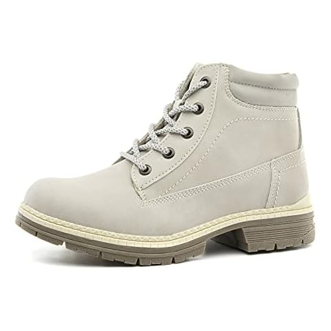 Womens Hiking Boots Non Slip-Work Boots Casual Boot Combat Work Hiking Boots Waterproof Ankle Boot Fashion Boots Lace Up brown Size: 6.5 UK Cover