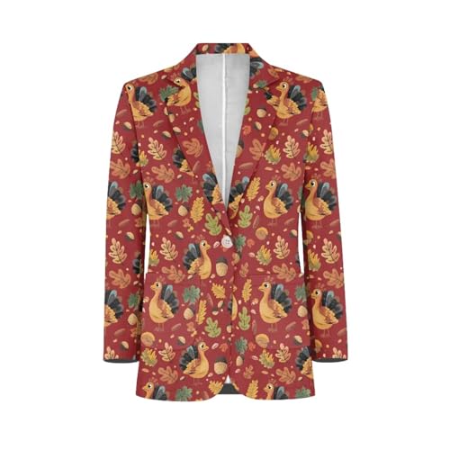 Men Sports Suit Jacket One Button Business Casual Blazer Wedding Coats with 2 Side Pockets3