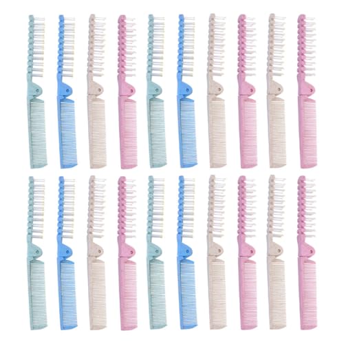 Peigne pliant homme lot de 20 brosses de poche de voyage pour lissage et massage cuir chevelu