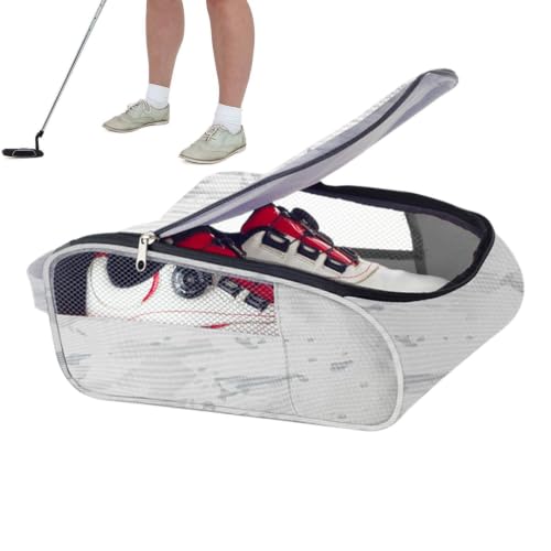 Bolsa de zapatos de golf para mujer y bolsos de transporte de zapatos deportivos plegables 7