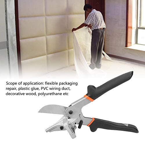 TOPINCN Cisaillement Multi-Angle Tube Trunking Mitre Joint Cisaille Garniture Cutter Outil À Main 0 ° - 135 ° Outil De Coupe Réglable