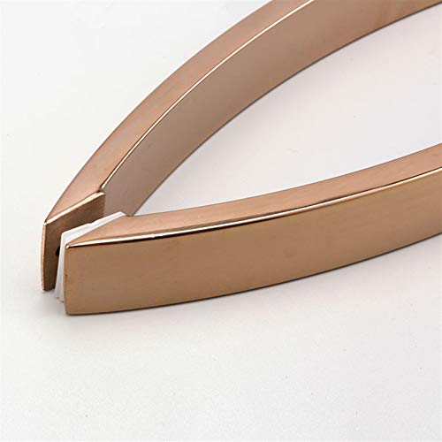 Grafken Stainless Steel Shower Door Handle, European Style Rose Gold Bathroom Sliding Rod With Screws (Color : Black, Size : Hole Distance: 300Mm) #TOP4