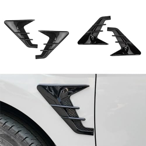 Alerón de ventilación lateral para BMW F30 F32 X3 X5, pegatinas estilo fibra de carbono, 2 uds 3