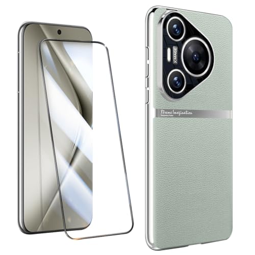 Coque Huawei Pura 70 verte avec verre trempé pour vos déplacements