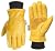 DLY Winter Work Gloves for Men, Water-Resistant, Insulated, Puncture and Abrasion Resistant, Cowhide Leather with Warm Thinsulate Lining for Cold Weather, XX-Large, Yellow, New