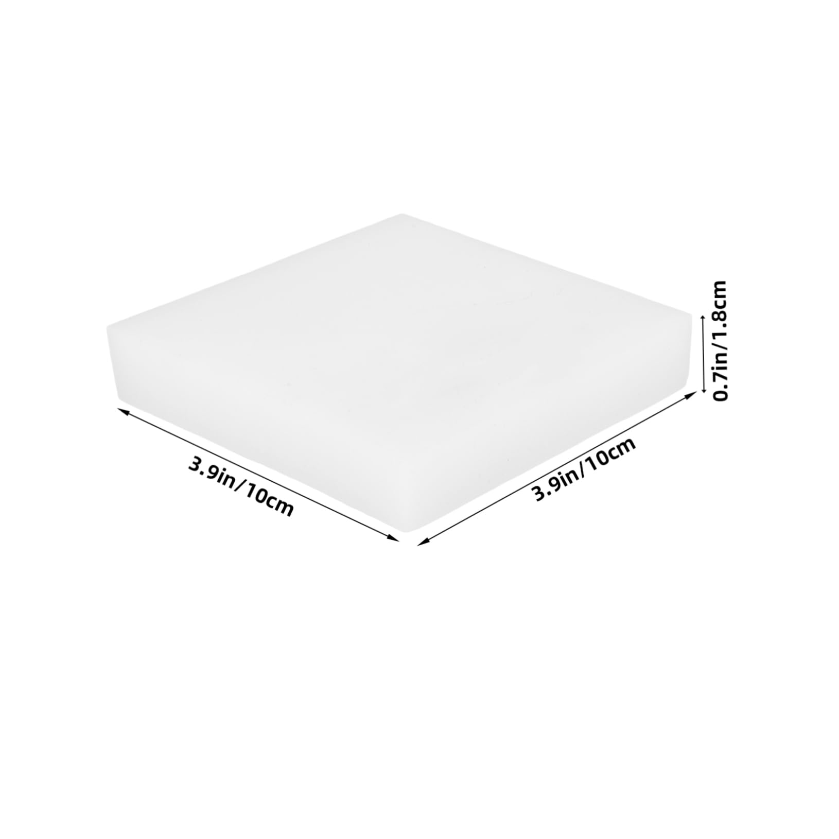Weiße Anti-Vibrations-Pads 3 Stück 3.94X3.94X0.71In Silikon Schwingungsdämpfer Waschmaschinenmatte Geräuschreduzierung Bodenschutz Für Haushaltsgeräte