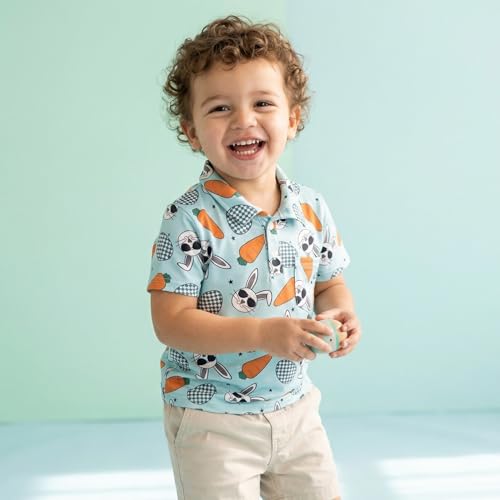Image of Unique Baby Short Sleeve Collared Boys Polo Shirt, Toddler Kids Polo Shirts