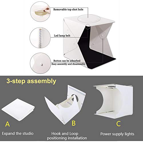 image for GUOER Photo Studio Table Light Box, 16 X16 inch for Food Photography K