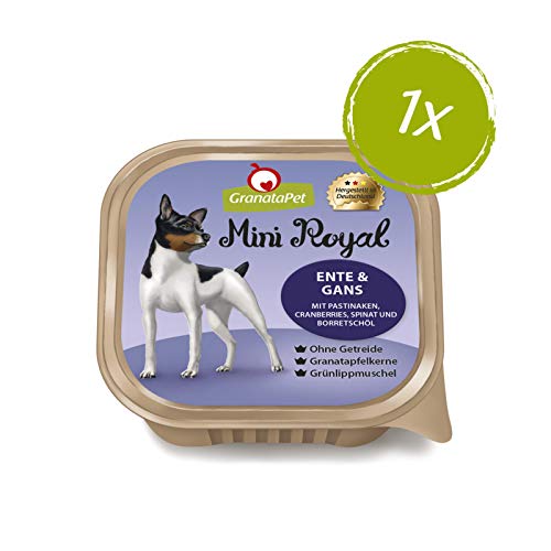 GranataPet Mini Royal Multipack, Nassfutter für Hunde im Probierpaket, Hundefutter ohne Getreide & ohne Zuckerzusatz, Alleinfuttermittel für ausgewachsene Hunde, 6 x 150 g