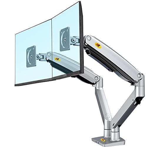 Monitor Halterung 2 Monitore 22"-32" Zoll LED/LCD Schreibtisch Monitorständer Monitorhalterung Tisch Ständer neigbar 180° schwenkbar