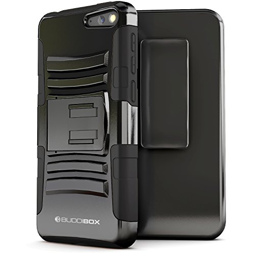 Fire Phone Case, BUDDIBOX [HSeries] Heavy Duty Swivel Belt Clip Holster with Kickstand Maximal Protection Case for Amazon Fire Phone, (Black)