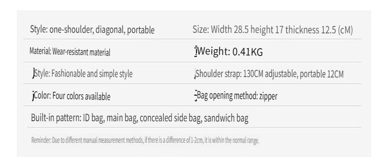 One Shoulder bag, Tote Shoulder Bag(White)2