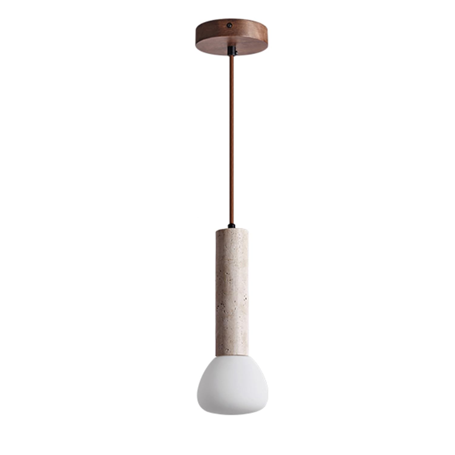 Lampada a sospensione for interni a testa singola con base a