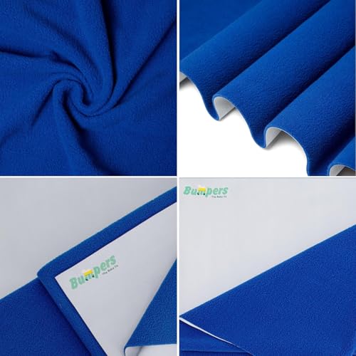Image of Bumpers Waterproof Quick Dry Protector Dry Sheet|Breathable and Hypoallergenic Ultra Soft Fitted Baby Bed Protector Sheet for Toddler Children| King Size (XXL, 260x200cm, Royal Blue)